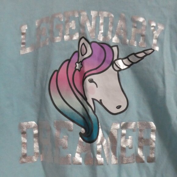 GEORGE | large (10-12) | Unicorn Legendary Dreamer Long Sleeve Pajama Shirt - Picture 1 of 15
